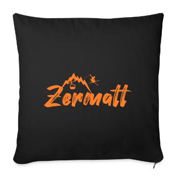 Zermatt - Sofa pillowcase 17,3'' x 17,3'' (45 x 45 cm) - black - Front