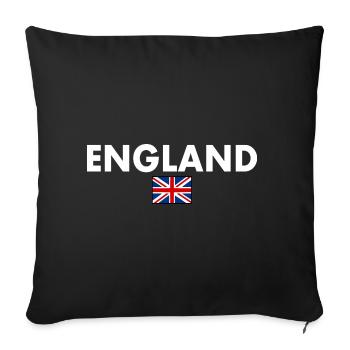 England - Sofa pillowcase 17,3'' x 17,3'' (45 x 45 cm) - black - Front
