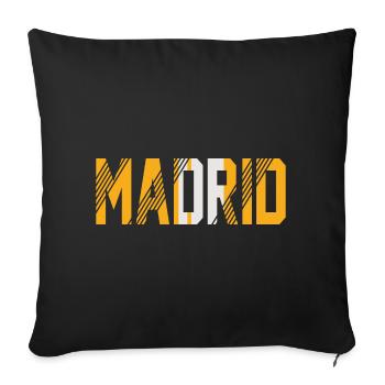 Madrid - Housse de coussin décorative 45 x 45 cm - noir - Devant