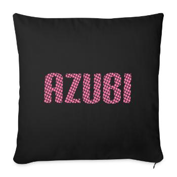 Azubi Tshirt 6 23 rosa - Sofakissenbezug 45 x 45 cm - Schwarz - Vorne