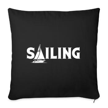 Sailing Boat Sail Ship Sailing Ship Ships Boat - Sofa pillowcase 17,3'' x 17,3'' (45 x 45 cm) - black - Front