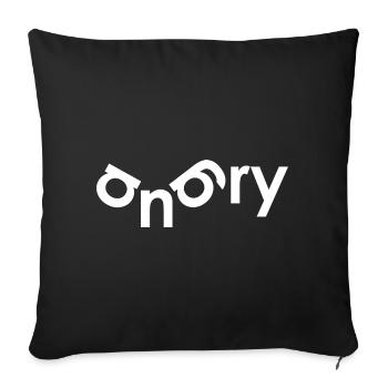 Fâché - Housse de coussin décorative 45 x 45 cm - noir - Devant
