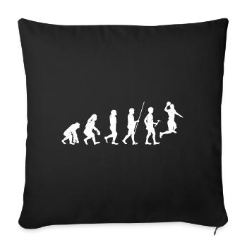 Techno Evolution Silhouettes - Sofa pillowcase 17,3'' x 17,3'' (45 x 45 cm) - black - Front