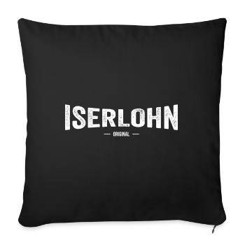 Iserlohn Original - Sofakissenbezug 45 x 45 cm - Schwarz - Vorne