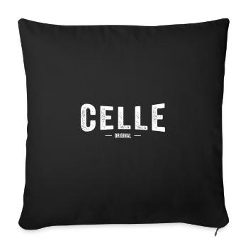 Celle Original - Sofakissenbezug 45 x 45 cm - Schwarz - Vorne