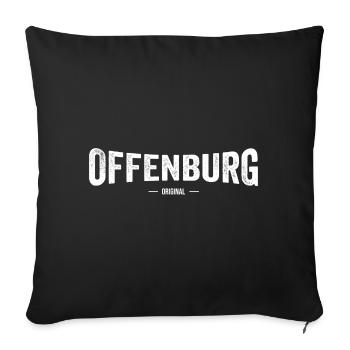 Offenburg Original - Sofakissenbezug 45 x 45 cm - Schwarz - Vorne