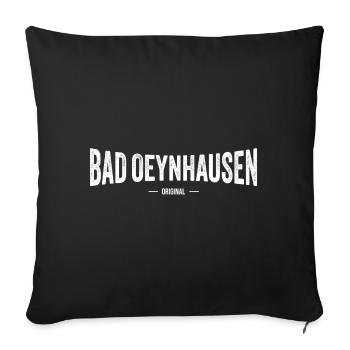 Bad Oeynhausen Original - Sofakissenbezug 45 x 45 cm - Schwarz - Vorne