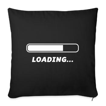 Chargement - Housse de coussin décorative 45 x 45 cm - noir - Devant
