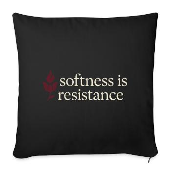 Elegant Feminine Lifestyle, Gentle - Sofa pillowcase 17,3'' x 17,3'' (45 x 45 cm) - black - Front