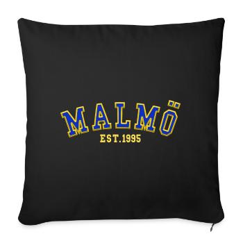 Malmö Fondée en 1995 - Housse de coussin décorative 45 x 45 cm - noir - Devant