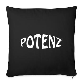 Pouvoir - Housse de coussin décorative 45 x 45 cm - noir - Devant