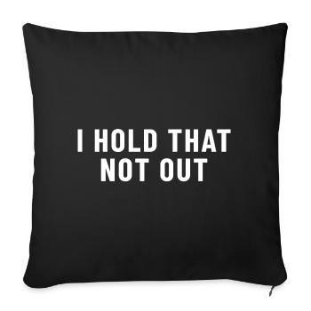 I Hold That Not Out Denglish - Sofa pillowcase 17,3'' x 17,3'' (45 x 45 cm) - black - Front