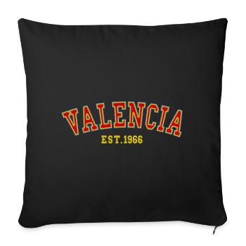 Valencia gegründet 1966 - Sofakissenbezug 45 x 45 cm - Schwarz - Vorne