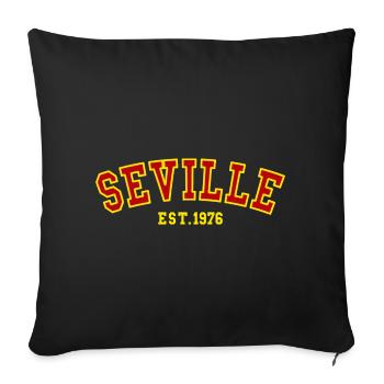 Sevilla gegründet 1976 - Sofakissenbezug 45 x 45 cm - Schwarz - Vorne