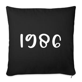 1986 Édition limitée 40e anniversaire 1986 - Housse de coussin décorative 45 x 45 cm - noir - Devant