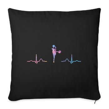 Cheerleader Cheer Mom Cheerleading - Sofa pillowcase 17,3'' x 17,3'' (45 x 45 cm) - black - Front