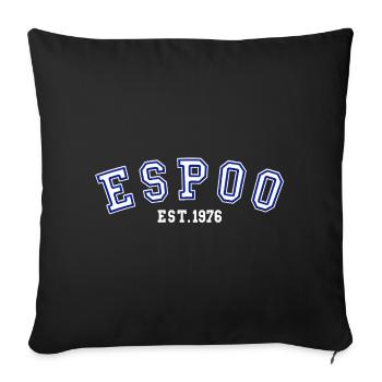Espoo gegründet 1976 - Sofakissenbezug 45 x 45 cm - Schwarz - Vorne