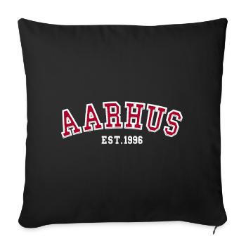 Aarhus Fondée en 1996 - Housse de coussin décorative 45 x 45 cm - noir - Devant