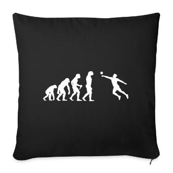 Gift idea for a fistball fan with team game - Sofa pillowcase 17,3'' x 17,3'' (45 x 45 cm) - black - Front