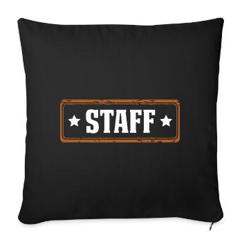 Personnel - Housse de coussin décorative 45 x 45 cm - noir - Devant