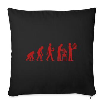 Bonsaï Évolution des plantes Bonsaï japonaises - Housse de coussin décorative 45 x 45 cm - noir - Devant