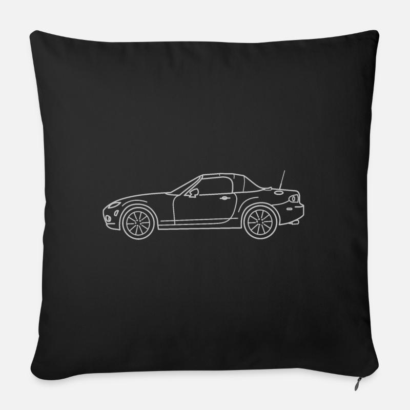 Sportwagen MX 5 - Sofakissenbezug 45 x 45 cm - Schwarz