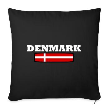 Danemark - Housse de coussin décorative 45 x 45 cm - noir - Devant
