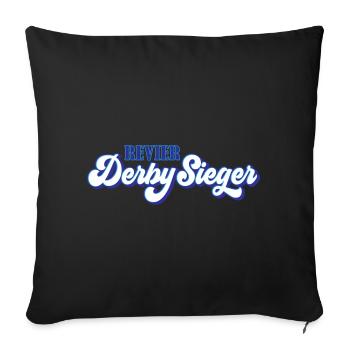 Farben änderbar | Revier Derbysieger - Sofakissenbezug 45 x 45 cm - Schwarz - Vorne