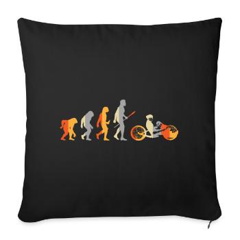 Evolution Handbike - Sofa pillowcase 17,3'' x 17,3'' (45 x 45 cm) - black - Front