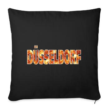Dusseldorf - Sofa pillowcase 17,3'' x 17,3'' (45 x 45 cm) - black - Front