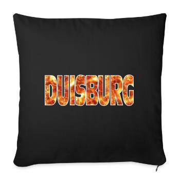 Duisburg - Sofa pillowcase 17,3'' x 17,3'' (45 x 45 cm) - black - Front