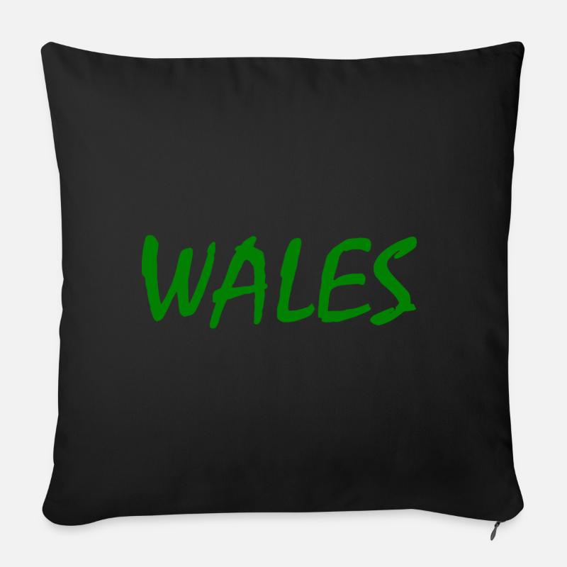 Wales - Sofakissenbezug 45 x 45 cm - Schwarz
