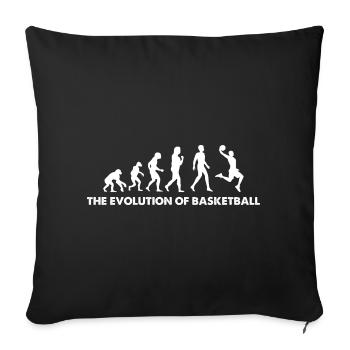 The Evolution Of Basketball - Sofakissenbezug 45 x 45 cm - Schwarz - Vorne