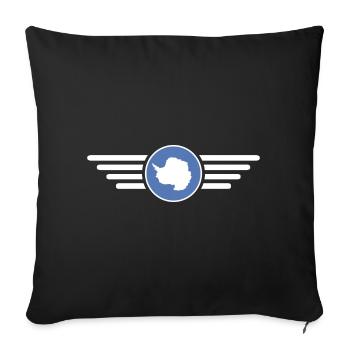 I Love Antarctica, Elegance Style Design T-Shirt - Sofa pillowcase 17,3'' x 17,3'' (45 x 45 cm) - black - Front