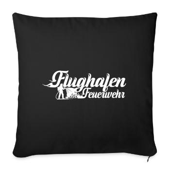 Flughafen Farewell Elefant Silhouette - Sofakissenbezug 45 x 45 cm - Schwarz - Vorne