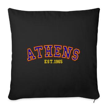 Athens Est.1965 - Sofa pillowcase 17,3'' x 17,3'' (45 x 45 cm) - black - Front