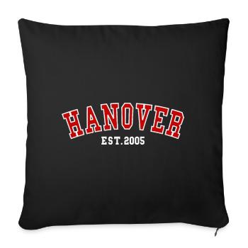 Hanovre Est. 2005 - Housse de coussin décorative 45 x 45 cm - noir - Devant