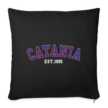 Catania Est. 1995 - Sofa pillowcase 17,3'' x 17,3'' (45 x 45 cm) - black - Front