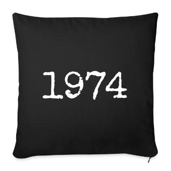 Legendär seit 1974 - Sofakissenbezug 45 x 45 cm - Schwarz - Vorne