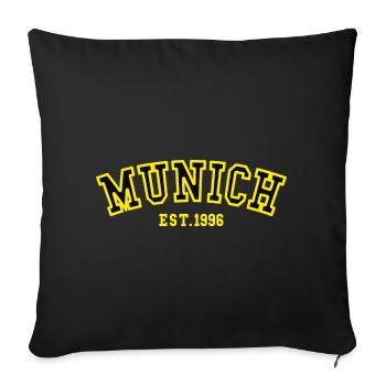 Munich Fondé en 1996 - Housse de coussin décorative 45 x 45 cm - noir - Devant