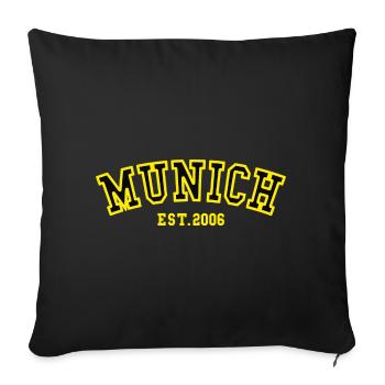 Munich Fondé en 2006 - Housse de coussin décorative 45 x 45 cm - noir - Devant