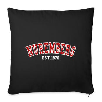 Nuremberg fondée en 1976 - Housse de coussin décorative 45 x 45 cm - noir - Devant