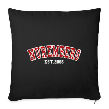 Nuremberg fondée en 2006 - Housse de coussin décorative 45 x 45 cm - noir - Devant
