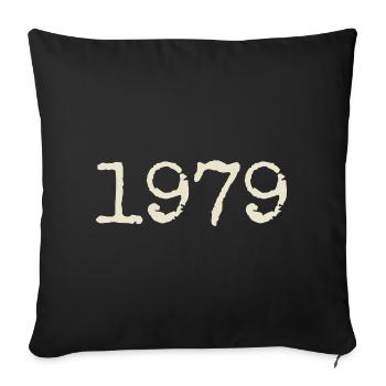 Cadeau Anniversaire 1979 - Génial depuis 1979 - Housse de coussin décorative 45 x 45 cm - noir - Devant
