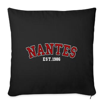 Nantes Est. 1986 - Sofa pillowcase 17,3'' x 17,3'' (45 x 45 cm) - black - Front