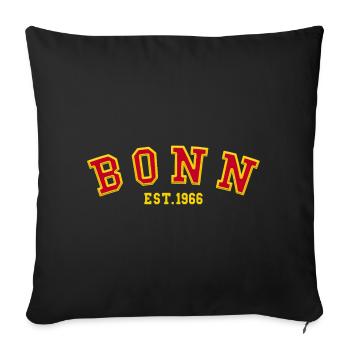 Bonn gegründet 1966 - Sofakissenbezug 45 x 45 cm - Schwarz - Vorne