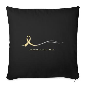 Endometriose-bewusstsein Endo Warrior - Sofakissenbezug 45 x 45 cm - Schwarz - Vorne