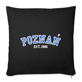 Poznań Fondée en 1986 - Housse de coussin décorative 45 x 45 cm - noir - Devant