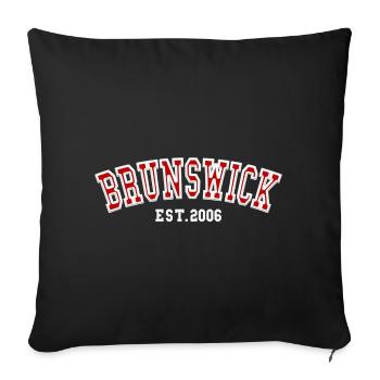 Brunswick Est. 2006 - Sofa pillowcase 17,3'' x 17,3'' (45 x 45 cm) - black - Front