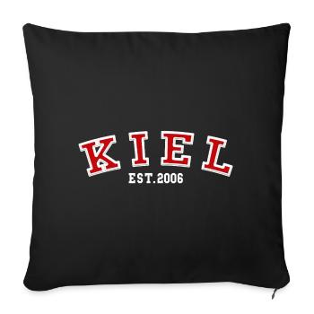 Kiel Fondé en 2006 - Housse de coussin décorative 45 x 45 cm - noir - Devant